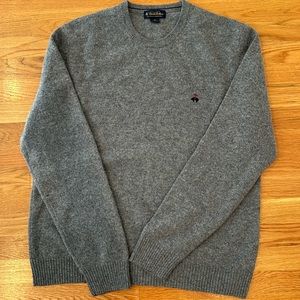 Brooks Brothers gray Lambswool sweater size XL